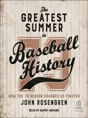 cover image of The Greatest Summer in Baseball History